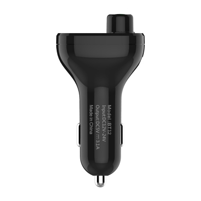 TC12 car charger FM transmitter car hands-free music with dual USB charger car music player